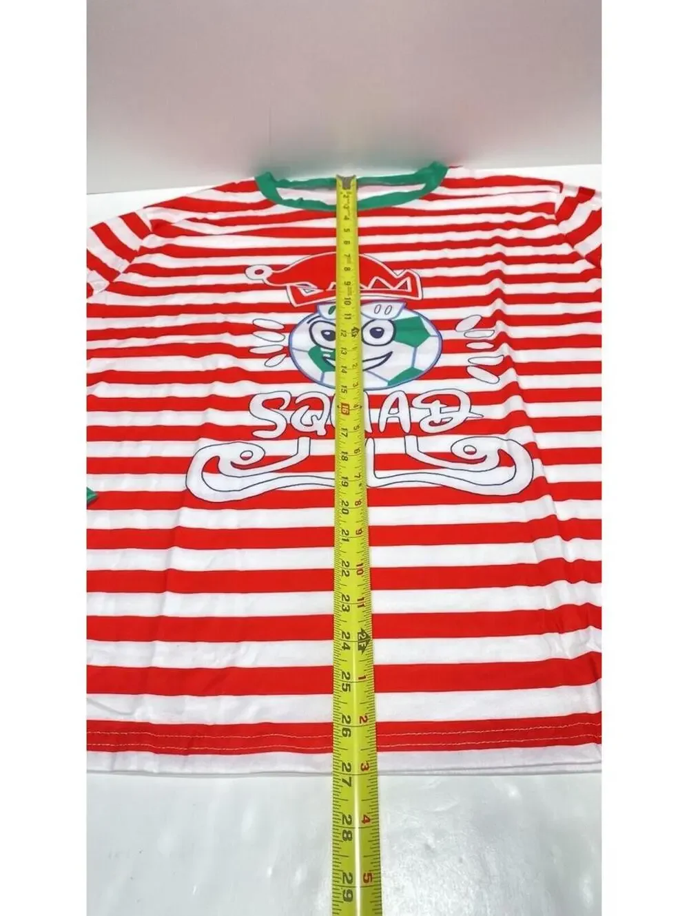 Striped Elf Squad Family Christmas Pyjamas Dad/Men'sLarge Christmas Pj Set